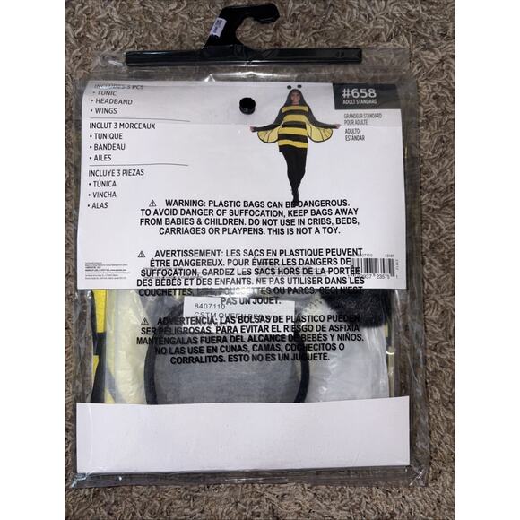 Queen Bee Costume Party City New In Package Three Piece Set - Picture 4 of 5